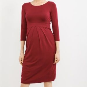 Isabella Oliver Maternity Ivybridge dress- red